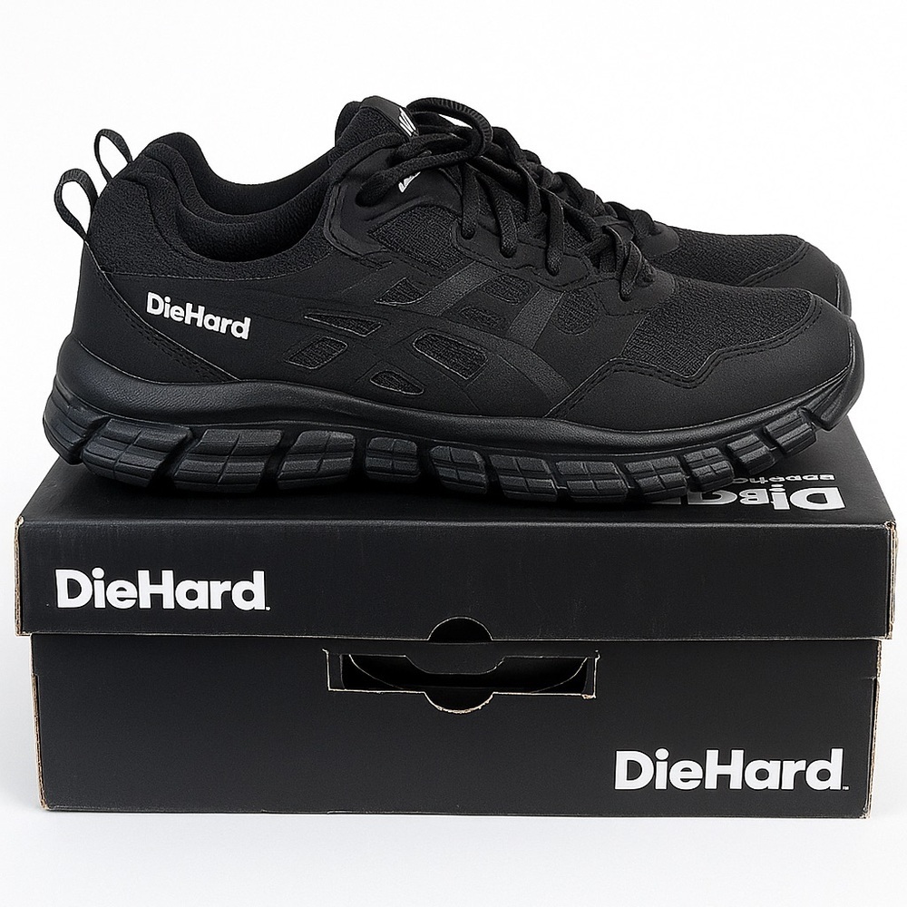 DieHard Men’s Composite Toe Work Shoes • Black Size 11 • Slip-Resistant • NWT